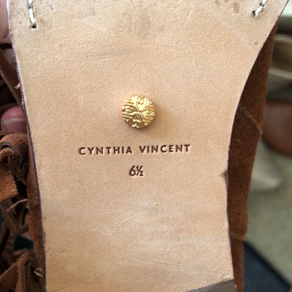 Cynthia Vincent Fringe Ankle Booties - Picture 4 of 4